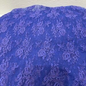 Purple Lace Fabric Panel
